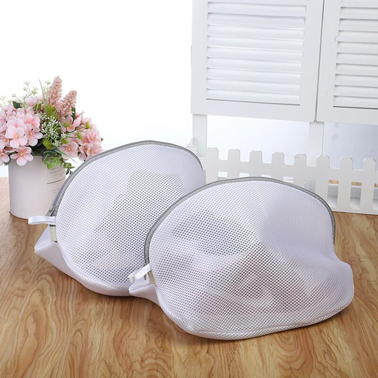 Perlerare - 2 Pack Shoe Laundry Bag, Mesh Laundry Bag with Zipper for Washing Machine, High Quality Mesh Laundry Bag. Grey