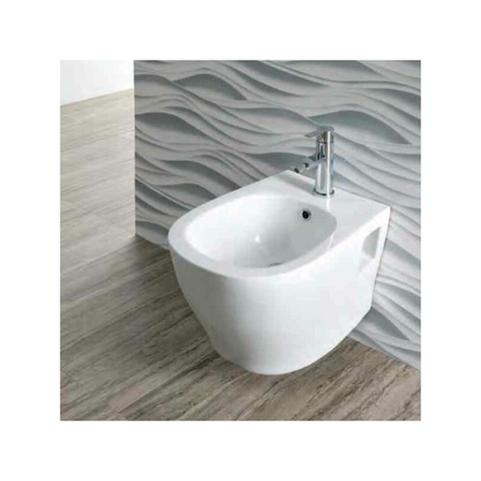 Eastbrook - Albano Wall Hung Bidet - 360mm Wide - 1 Tap Hole - White - 95.065 - White