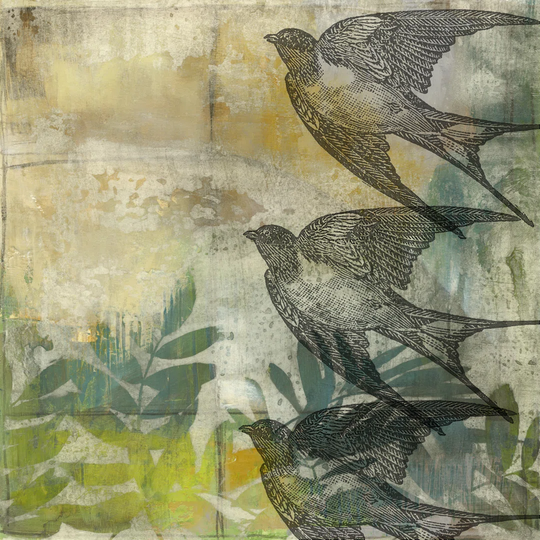 Wings Repeat II - Wrapped Canvas Graphic Art