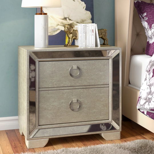 Halstead 2 Drawer Bedside Table