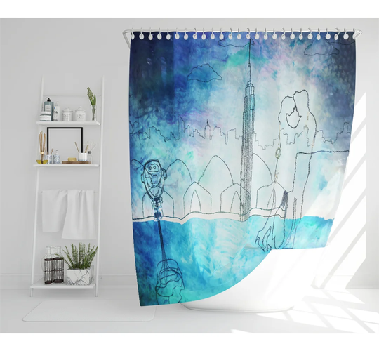 Winterton Polyester Shower Curtain Set