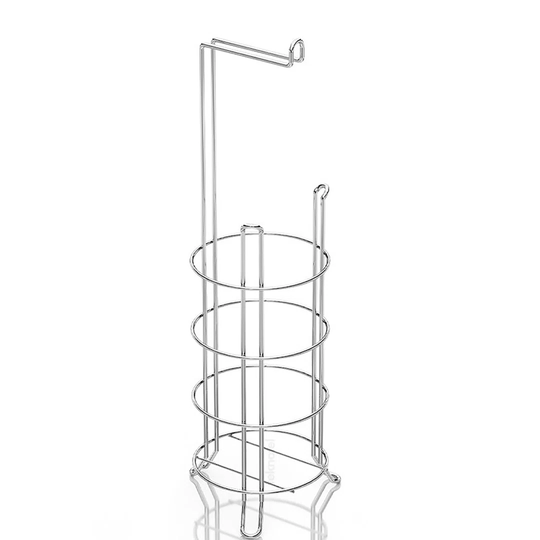 Free Standing Toilet Paper Holder Chrome Plated