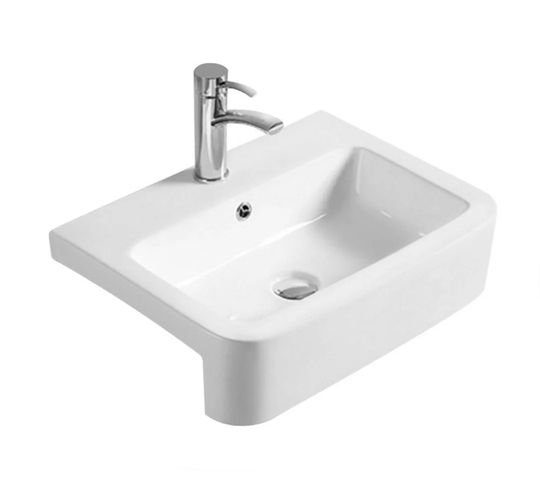 Semi-Recessed Basin