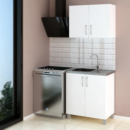 Anah 147Cm H x 80Cm W x 32Cm D Kitchen Cabinet
