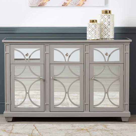 Brunette 127 Cm Wide 3 Drawer Sideboard