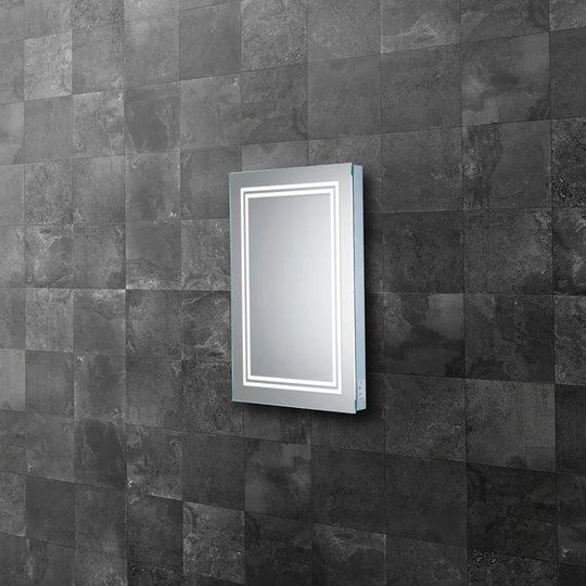 Boundary Bathroom Mirror with Shaver Socket