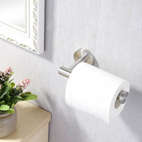 Toilet Paper Holder SUS304 Stainless Steel Wall Mount Brushed-Brushed Grey