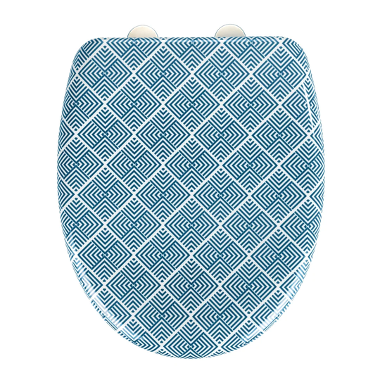 Toilet seat Atacama, toilet seat with soft-closing mechanism, quick-fix, made of antibacterial, stable duroplastic