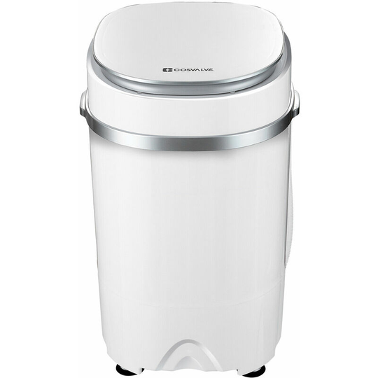 2-in-1 Portable Washing Machine Washer And Spin Dryer For Camping Dorms Apartments College Rooms 4.6 KG Washer Capacity White