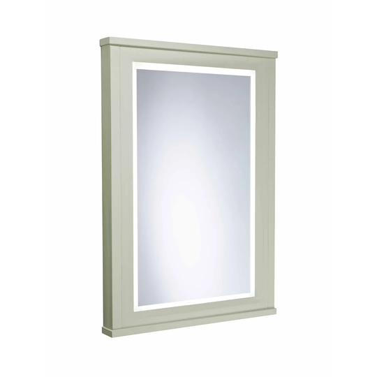 Lighted Wood Framed Wall Mounted Bathroom/Vanity Mirror