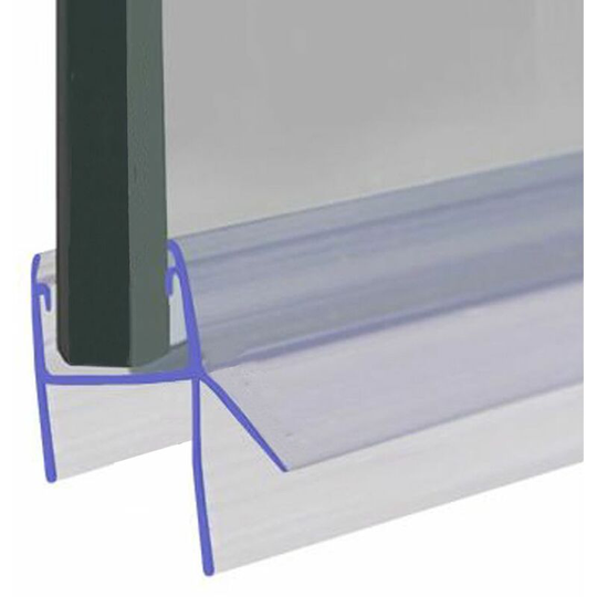 Shower Seal for Screens, Doors or Panels | Fits 4, 5 or 6mm Glass | Seals 7-12mm Gaps | SEAL049 (140cm) - Clear