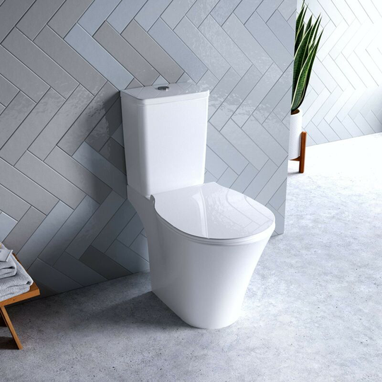 Idealstandard - Ideal Standard Connect Air open back close coupled toilet and soft close toilet seat - White
