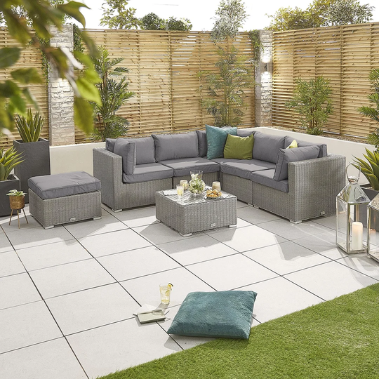 Hubbard Garden Corner Sofa with Cushions