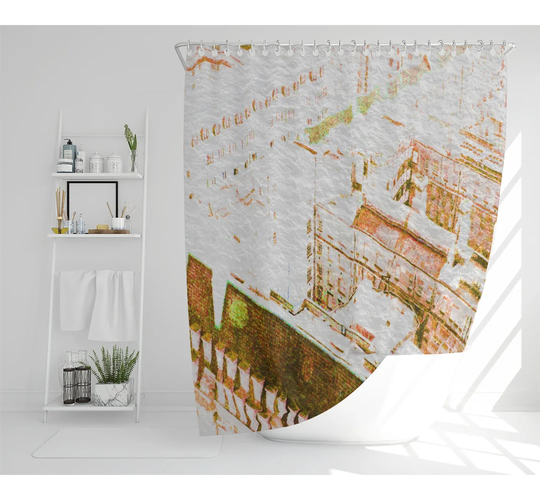 Dilyan Polyester Shower Curtain Set