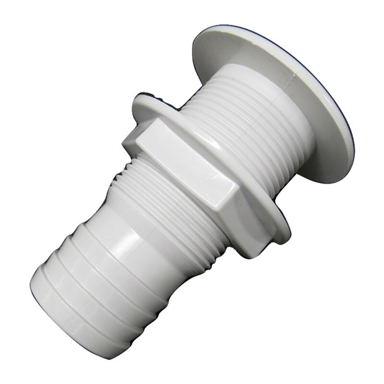 Securefix Direct - 1 1/4' White Plastic Drain Socket For Boats - 32MM Screw Marine Chandlery