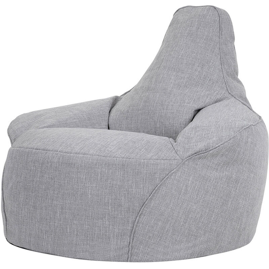 Oslo Recliner - Giant Herringbone Armchair Bean Bag - Grey