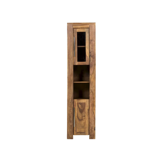 Bianco 45Cm W x 185Cm H x 36Cm D Solid Wood Tall Bathroom Cabinet