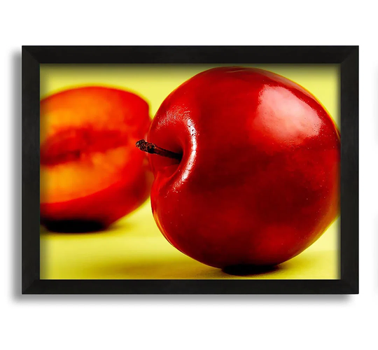 Stunning Red Peach - Picture Frame Graphic Art on Canvas