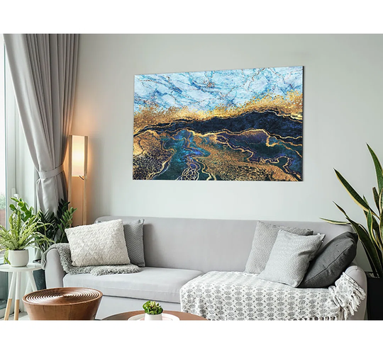 The Marble Road - Unframed Graphic Art on Metal