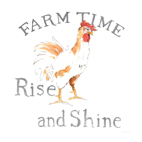 Farm Time by Avery Tillmon - Wrapped Canvas Typography Print