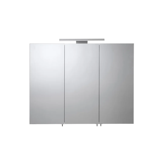 Triple Door 90cm x 70cm Surface Mount Mirror Cabinet with LED Lighting