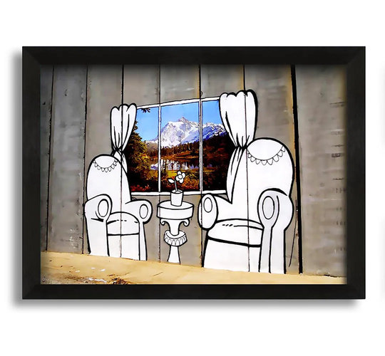 Paradise Concrete - Picture Frame Graphic Art on Canvas