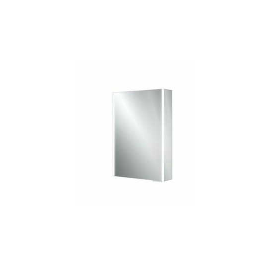 Xenon 50 led Illuminated Aluminium Mirror Cabinet - 500mm Wide - 46000 - Aluminium - HIB