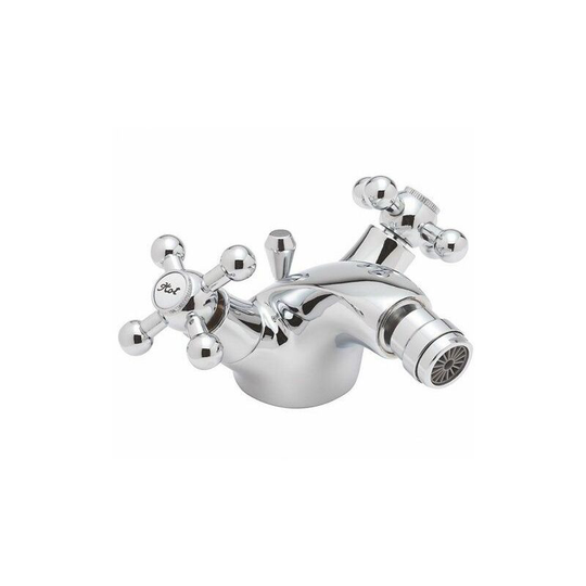 Fantasy Mono Bidet Mixer Tap With Pop Up Waste - Chrome - Chrome - Sagittarius