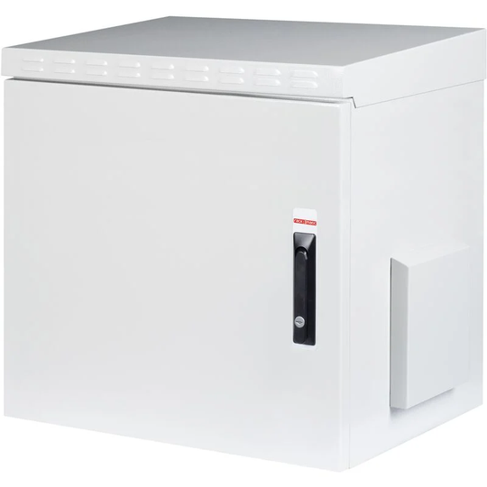 Rackmatic - Double-anchored outdoor security wall-mounted rack cabinet 12U IP55 600 x 450 x 713