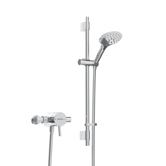 Prism Thermostatic Shower with Slider Rail