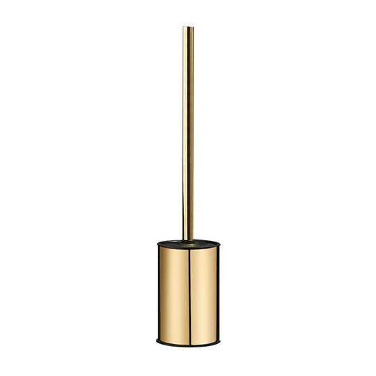 Golden 304 Stainless Steel Round Toilet Brush Holder for Toilet Bowl and Holder for Bathroom (Golden)