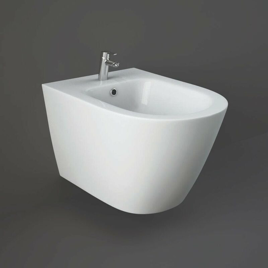 Rakceramics - rak Resort Wall Hung Bidet with Hidden Fixations 520mm Projection - White