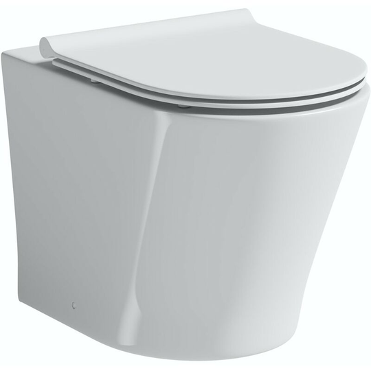 Mode - Tate back to wall toilet with slim soft close seat - White