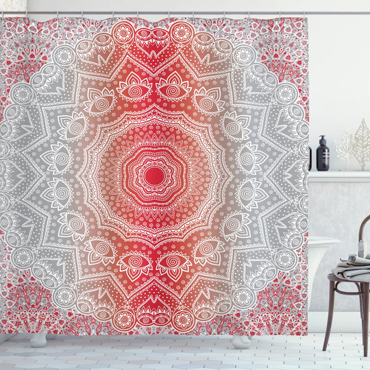 Billie-Ann 13 Piece Polyester Shower Curtain Set