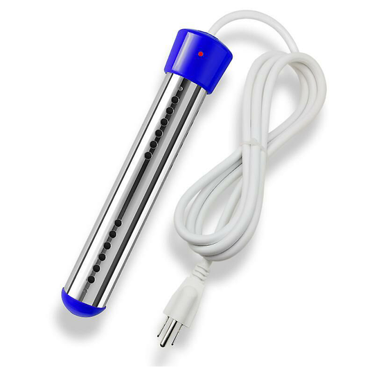 Electric Immersion Water Heater Boiler 3000w Fast Stainless Steel Portable Electric Water Heater for Swimming Pool Liquids Multi-standard Plug(Blue)
