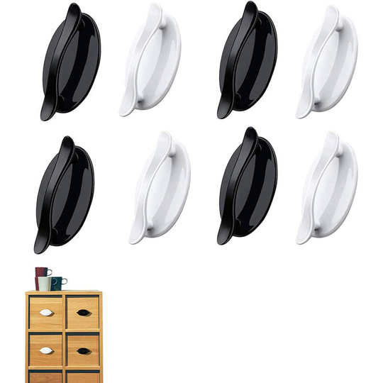 8 Pieces Auto Adhesive Door Handle, Window Handle Auxiliary Handle Sticker Drawer Handle For Doors and Windows Cabinet Drawer Furniture Decoration