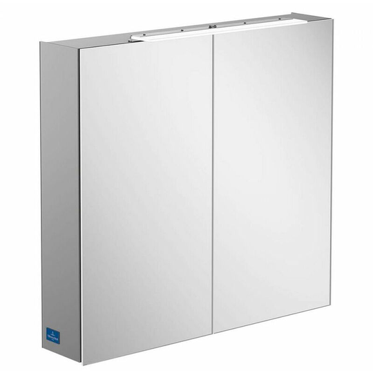 My View One 2 Door led Mirror Cabinet - 807mm x 746mm - A439G800 - Villeroy&boch