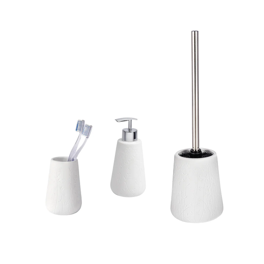 Flora Free-Standing Toilet Roll and Brush Holder