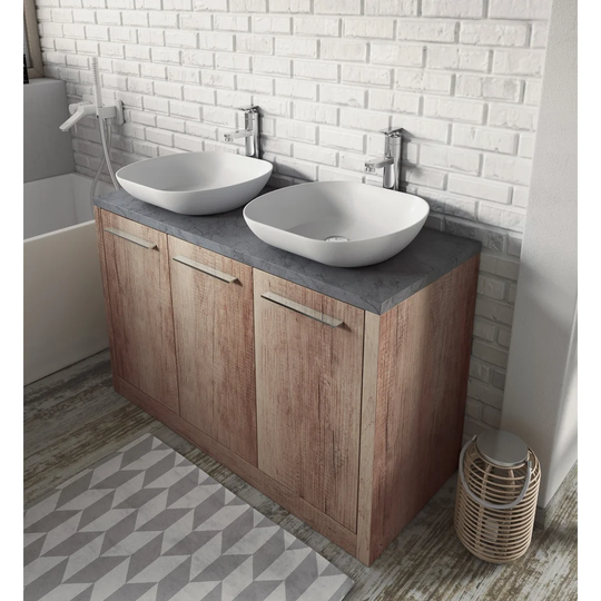 Raffa 120mm Free-Standing Double Vanity Unit
