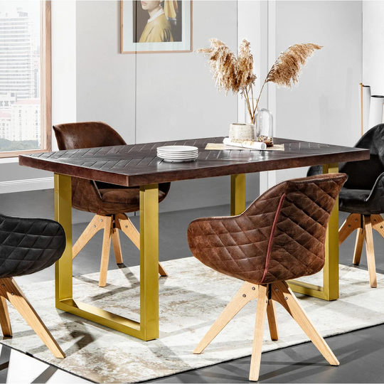 Tobin 160 Cm Iron Dining Table
