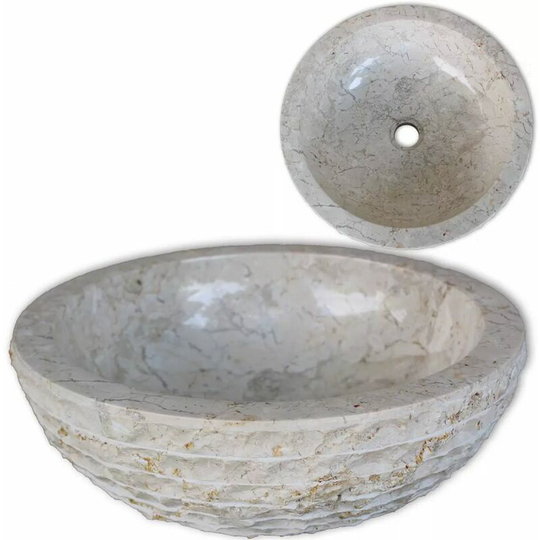 Topdeal Basin Marble 40 cm Cream VDTD09362