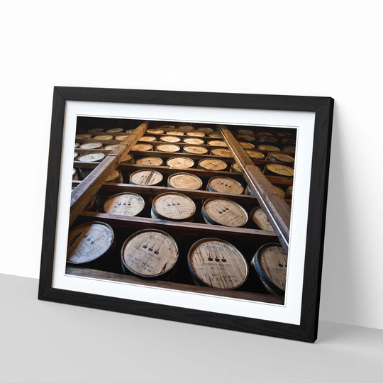 'Distillery Barrel Beer Keg 4' Framed Photographic Print