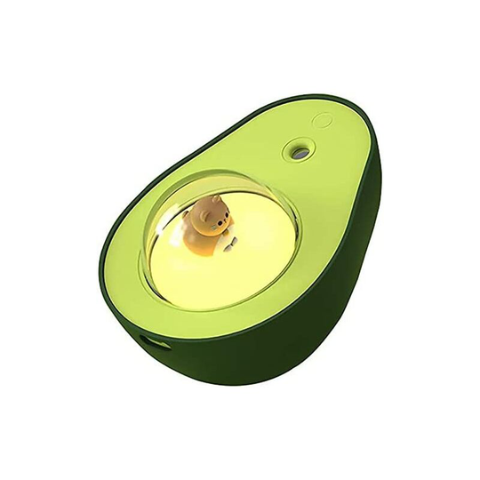 Ilovemilan - Avocado Humidifier, Cool Mist Humidifier, Mini Humidifier with Cute Kitty Night Light for Home Living Room Decoration Gift for Kids