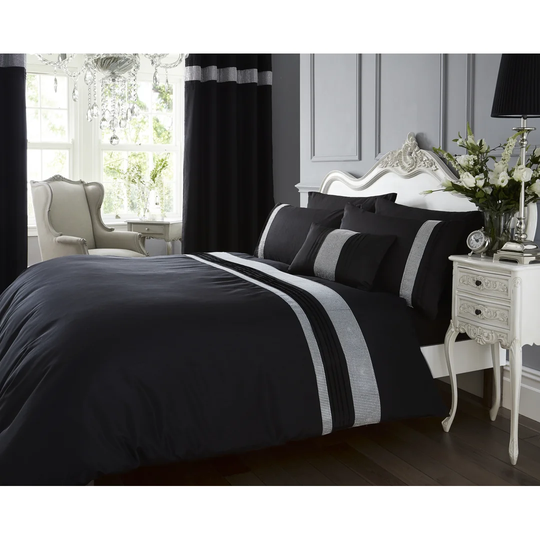Diamante Sparkle Dequin Glam Duvet Cover Set