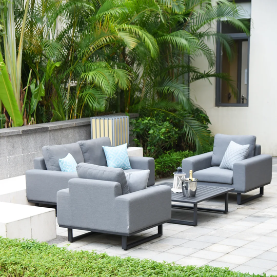 Lyndhurst Outdoor Fabric 2 Seat Sofa Set