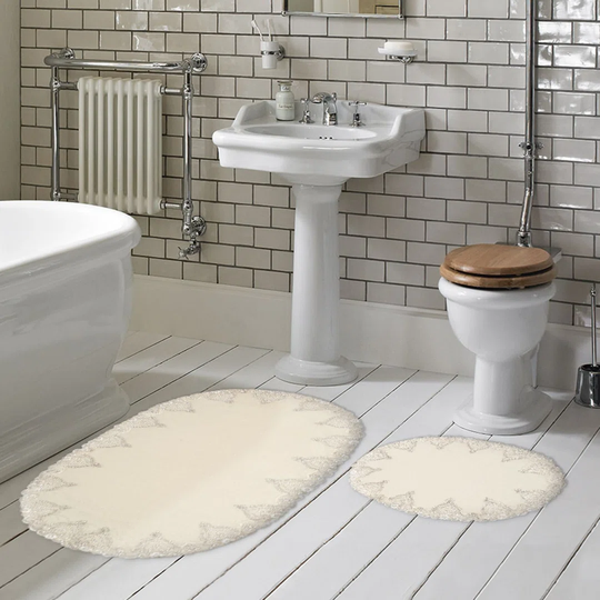 Meiners 2 Piece set Oval Bathmat