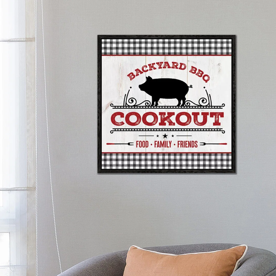 Backyard BBQ Cookout by Mollie B. - Print on Canvas