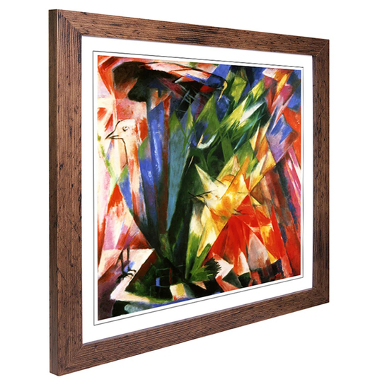 Voegel by Franz Marc Framed Painting Print