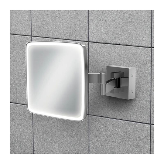 Eclipse led Magnifying Mirror with Rocker Switch - Square - HIB