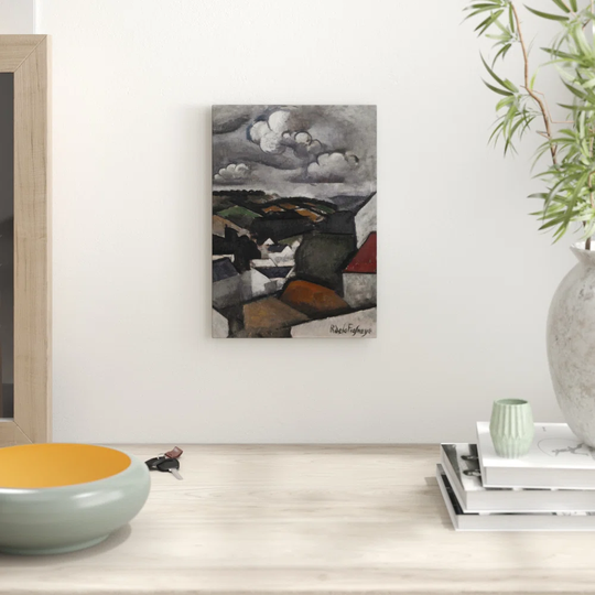 'Village Landscape' by Roger de la Fresnaye Printing Print
